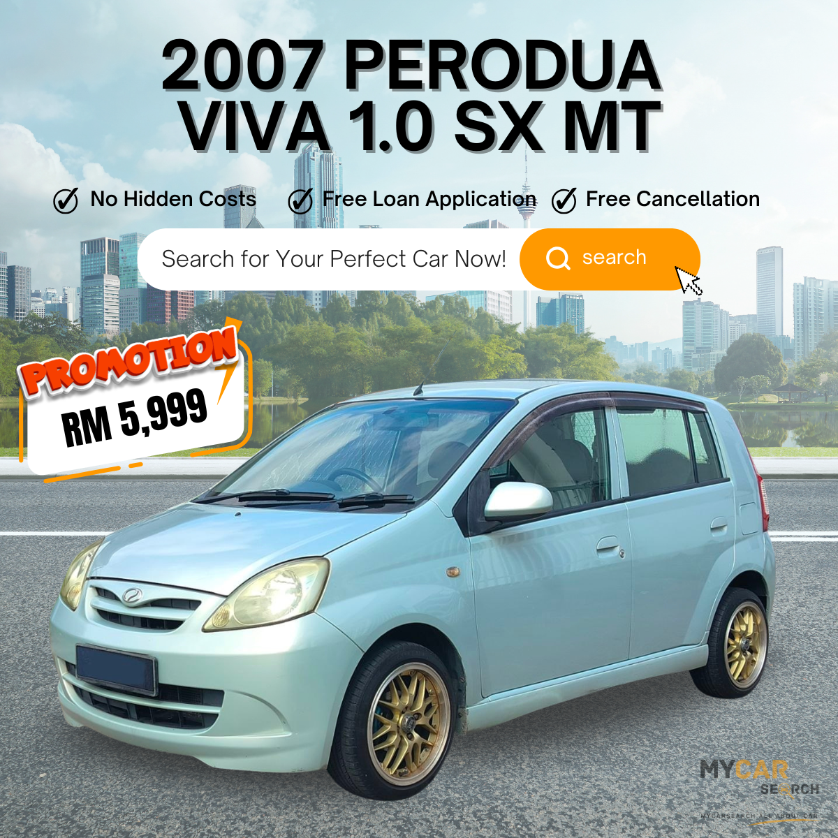 2007 PERODUA VIVA 1.0 SX MT