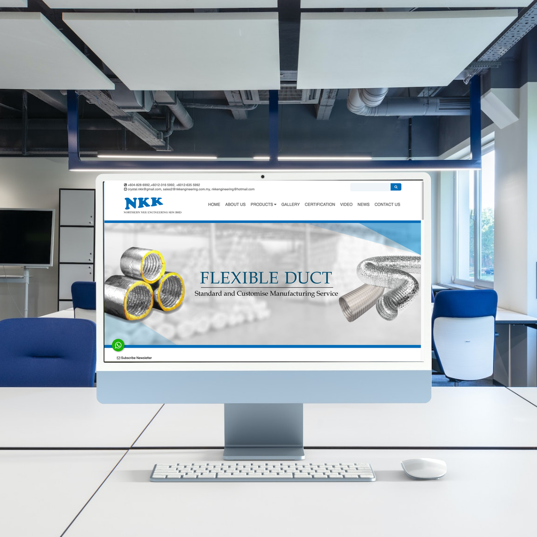 Northern NKK Engineering Sdn Bhd Website Design & SEO Case Study | Flexible Duct Manufacturer in Penang