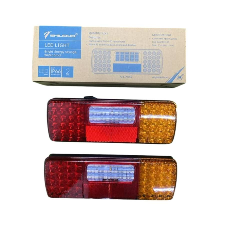 SHILIDUO LED TATA 1313 Tail Lamp With License Plate Lamp 24V SD-2047A (RH)(Plastic)