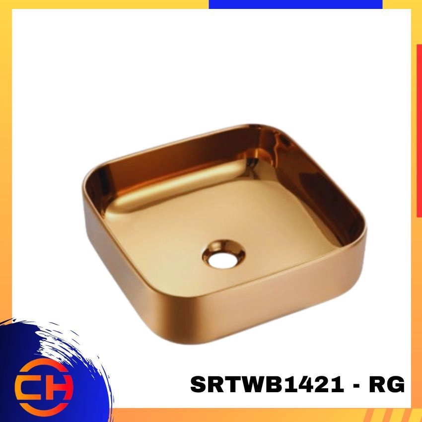 SORENTO ULTRA THIN EDGE COLOUR BASIN SRTWB1421-RG/ SRTWB1421-GY/ SRTWB1421-RW