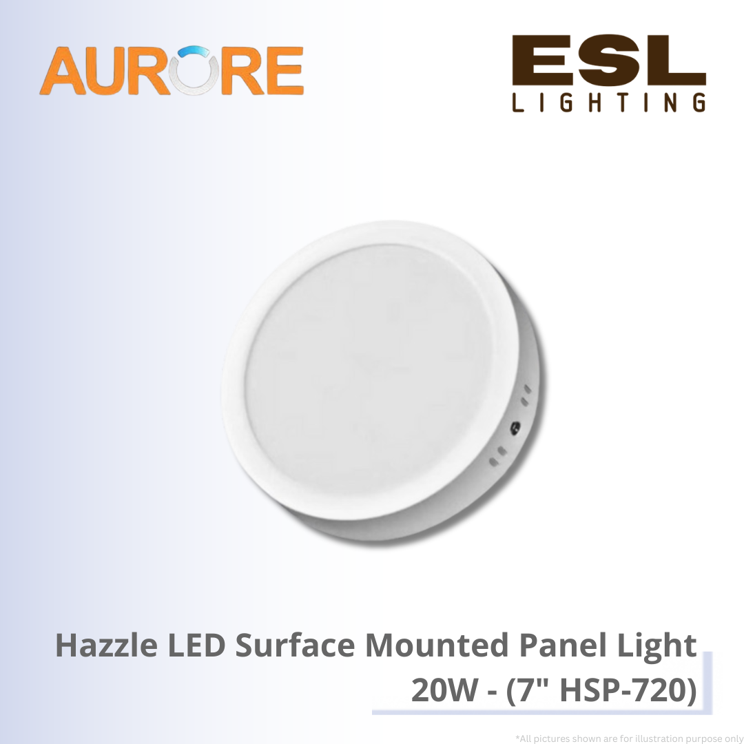 AURORE Hazzle LED Surface Mounted Panel Light 20W - 7" HSP-720 [SIRIM]