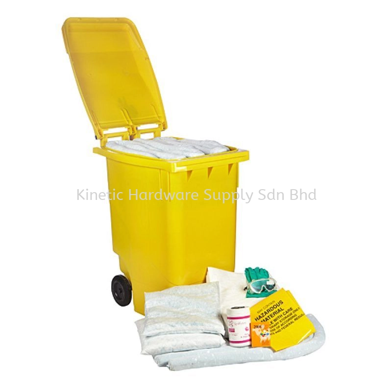 SPILFYTER WHEELIE BIN SPILL KITS- OIL ONLY (OSK-120, OSK-240, OSK-360)