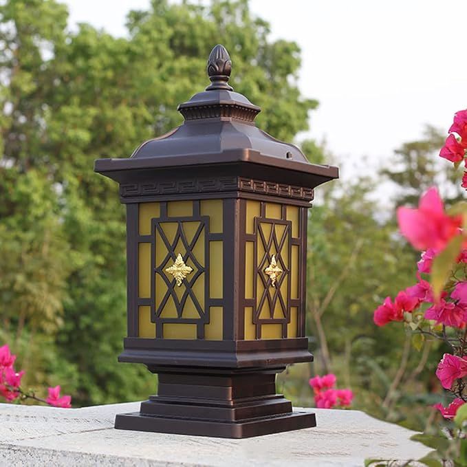 RETRO VINTAGE PILLAR LIGHT OUTDOOR GATE LAMP  - 10897/S