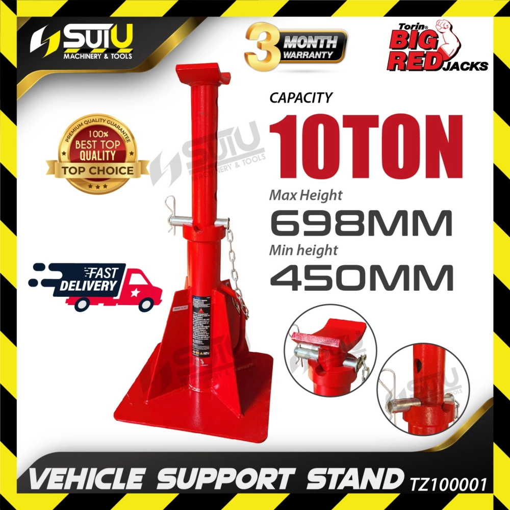 BIGRED BRHSS10T / TZ100001 10Ton / 10 Ton Vehicle Support Stand