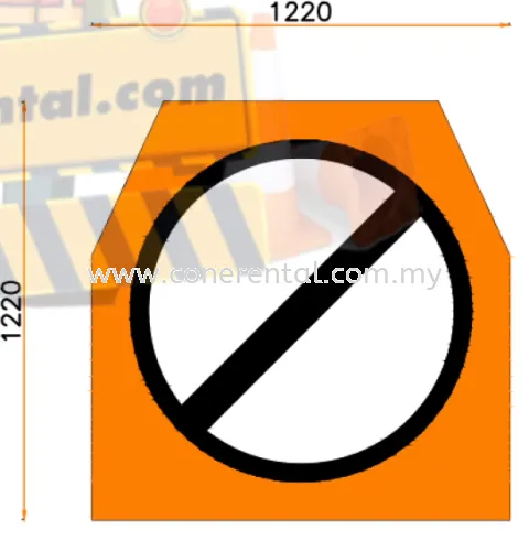 Highway Advance Warning End Speed Limit Signboard A-Shape/Post For Rental