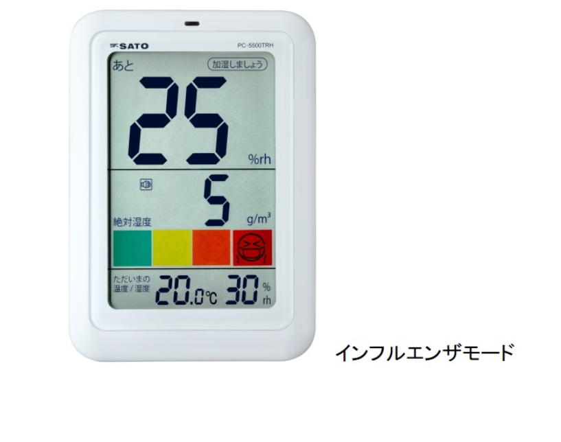 SK SATO No.1051-00  Digital Thermohygrometer with Guide for Comfortable Environment  PC-5500TRH