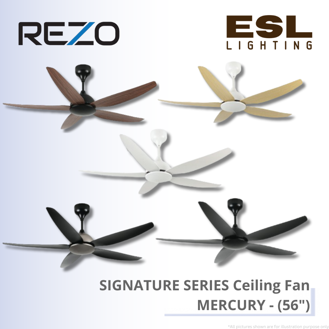 REZO SIGNATURE SERIES Ceiling Fan MERCURY - 56"