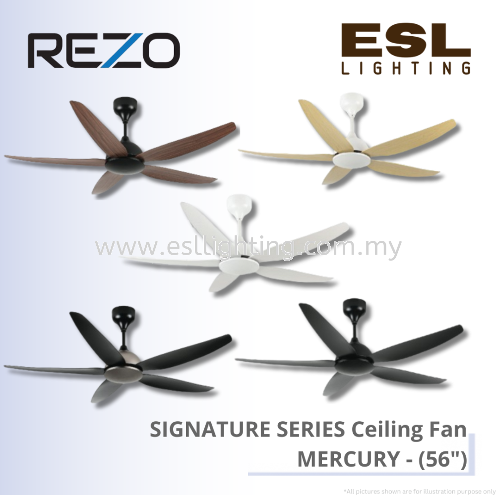 REZO SIGNATURE SERIES Ceiling Fan MERCURY - 56"