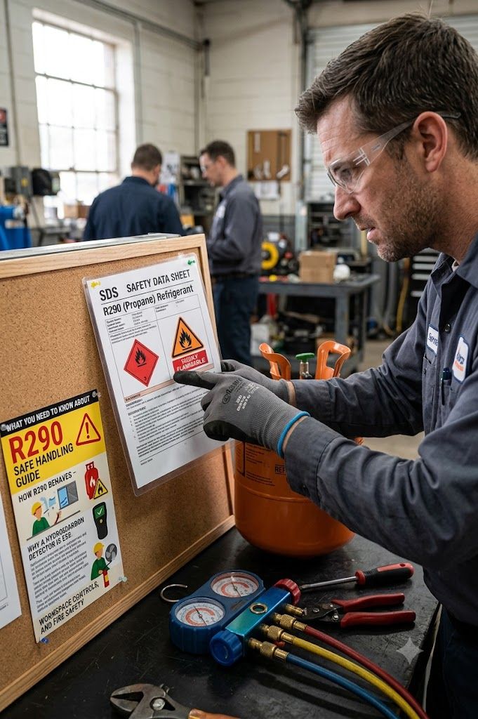 290 refrigerant chemical safety SDS