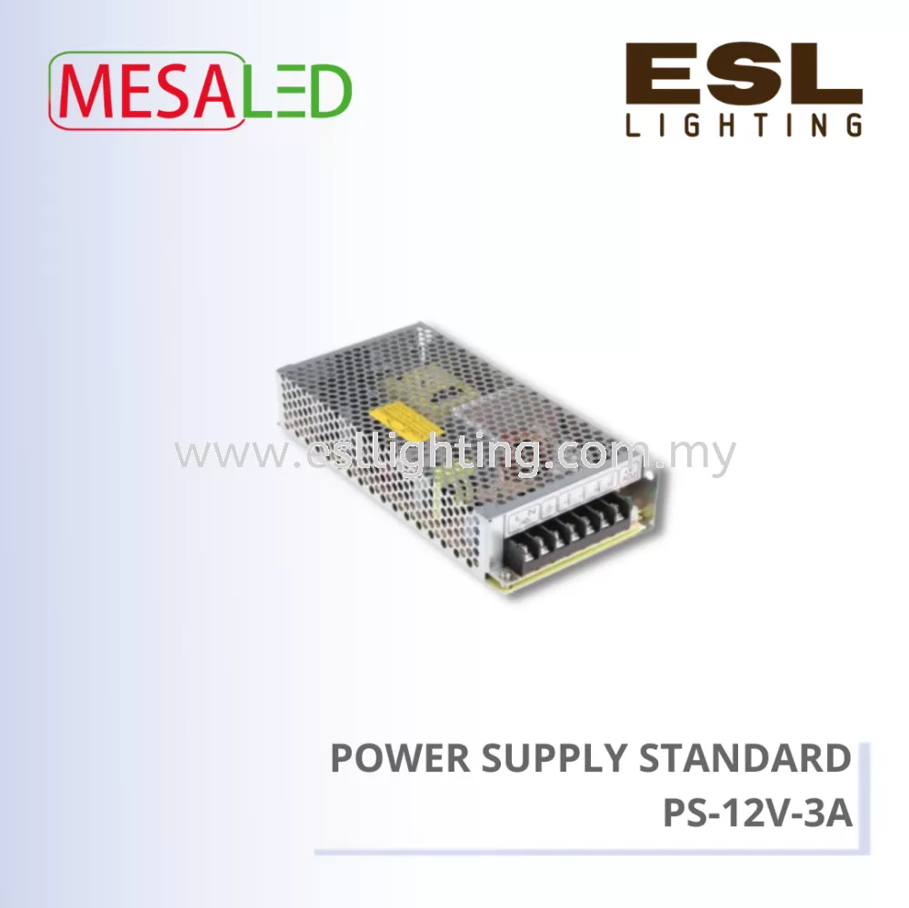MESALED POWER SUPPLY STANDARD 36W - PS-12V-3A