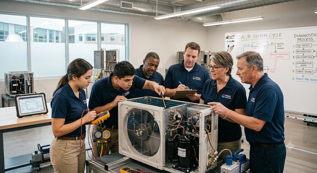 HVAC servicing training