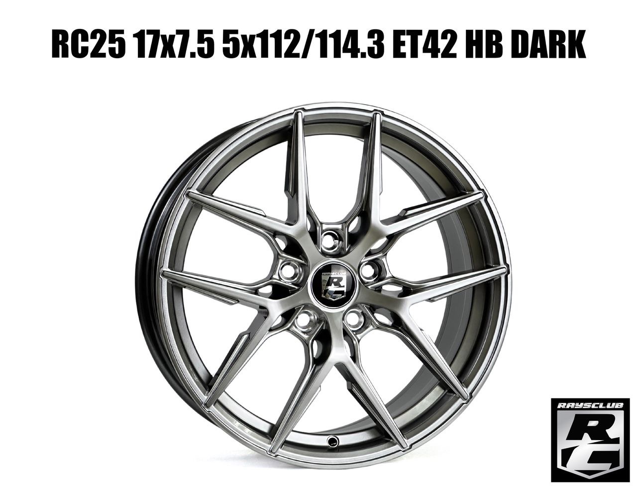RC25 17x7.5 5x112/114.3 ET42 HB DARK