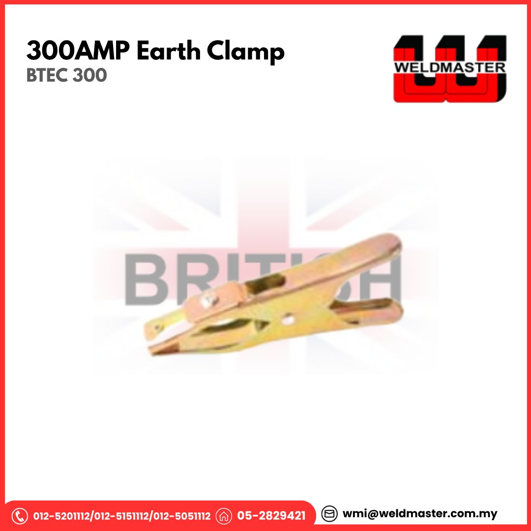BRITISH 300AMP EARTH CLAMP (BTEC 300)