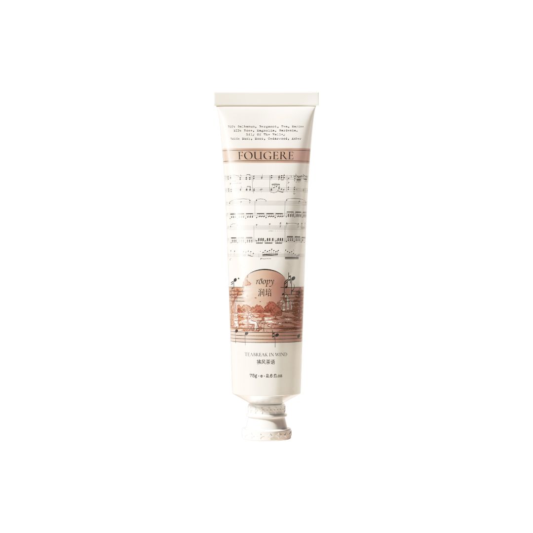 Roopy Musical Series: Plant Essential Oil Hand Cream 75g - Teabreak in Wind