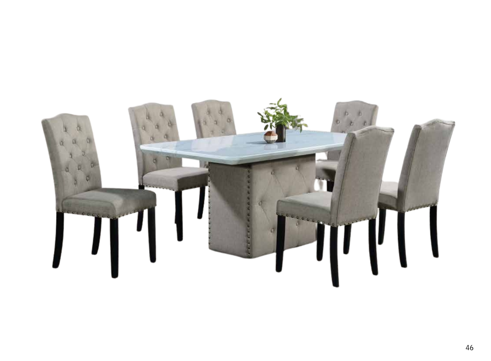 DINING SET (PLZ MT-393-K+3145 LEG)
