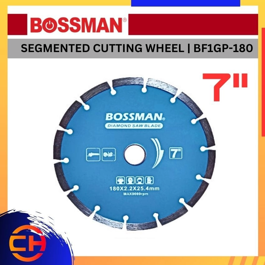 BOSSMAN DIAMOND CUTTING WHEEL BF1GP - 180 SEGMENTED CUTTING WHEEL 