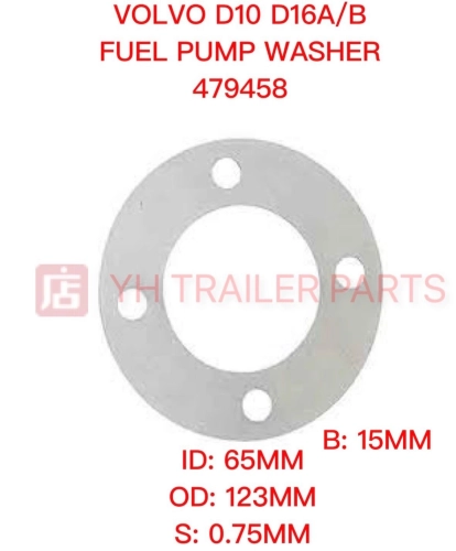 FUEL PUMP PLATE WASHER , INJECTION PUMP