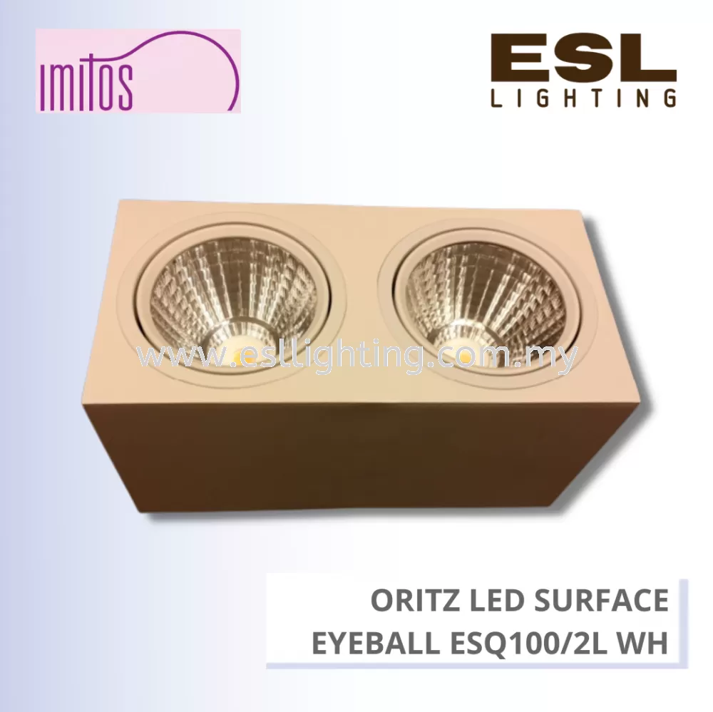 IMITOS ORITZ LED SURFACE EYEBALL ESQ100/2L WH 2x15W