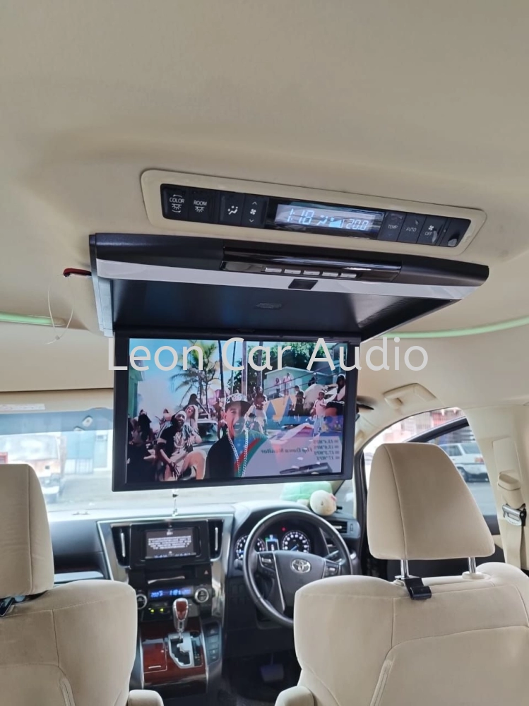 Toyota Vellfire Alphard agh30 17.3" full hd hdmi usb mp4 roof led monitor