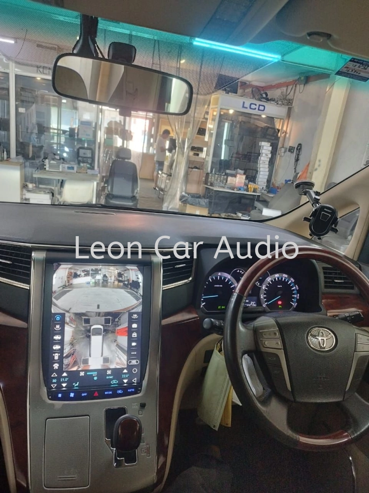 Toyota Vellfire Alphard anh20 home theater system oem 12.1" tesla android 4ram 64gb 360 3D panoramic view parking recorder camera player