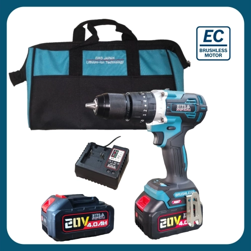 EIKO EK20HD-BL 20v 4.0Ah 13mm Brushless Cordless Hammer Drill(3 in 1 Function)