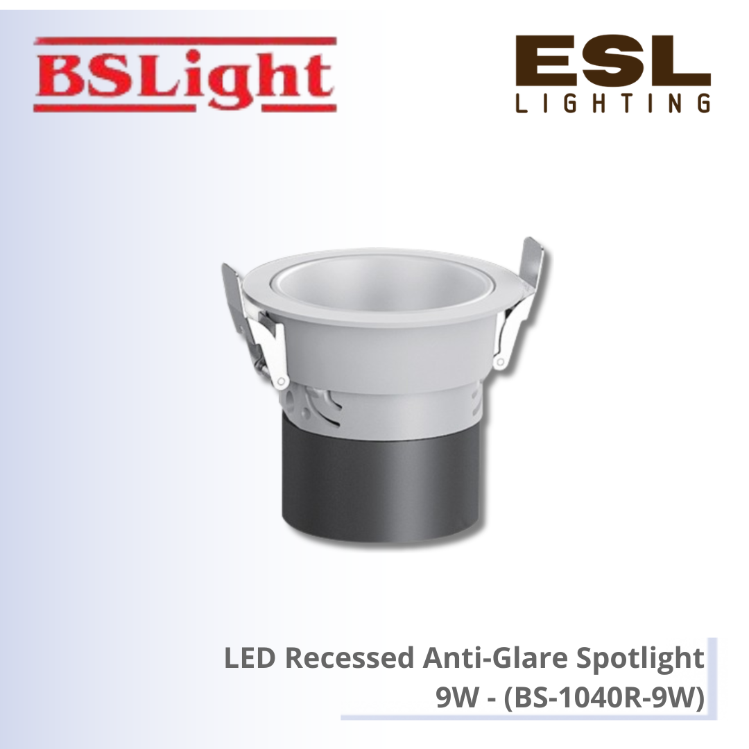 BSLIGHT LED Recessed Anti-Glare Spotlight 9W - BS-1040R-9W [SIRIM]