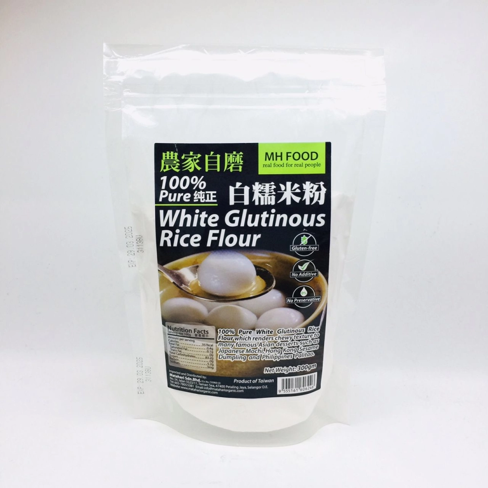 MH Food 100% Pure White Glutinous Rice Flour 純正白糯米粉 300g