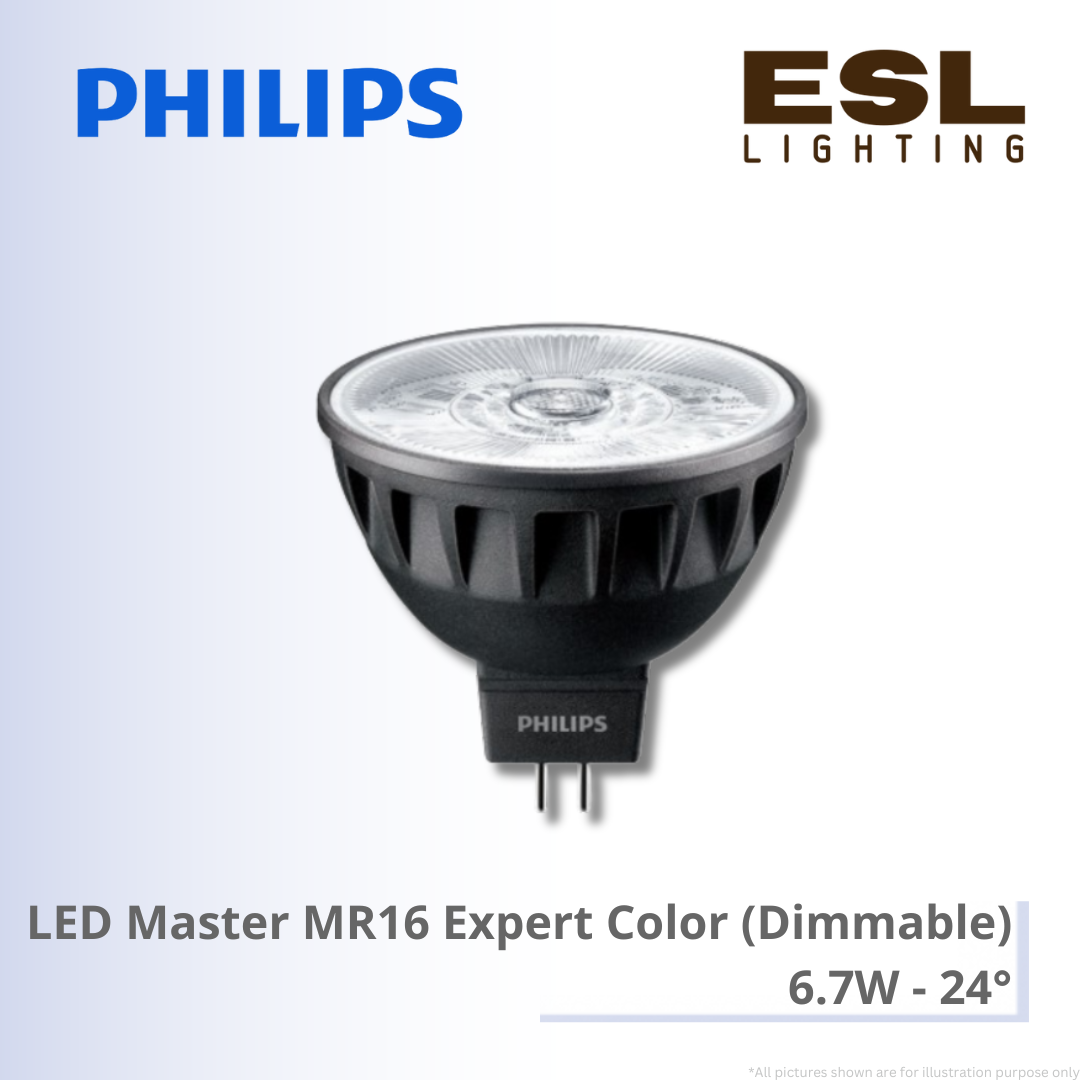 PHILIPS LED Master MR16 Expert Color (Dimmable) 6.7W 24掳 - 929003077008 / 929003077108