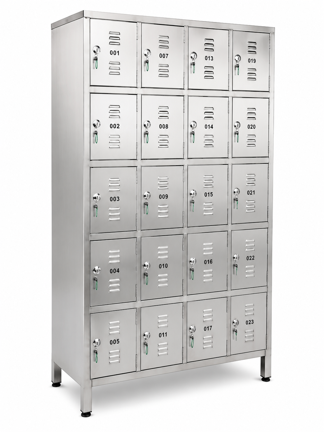 Locker with tag number