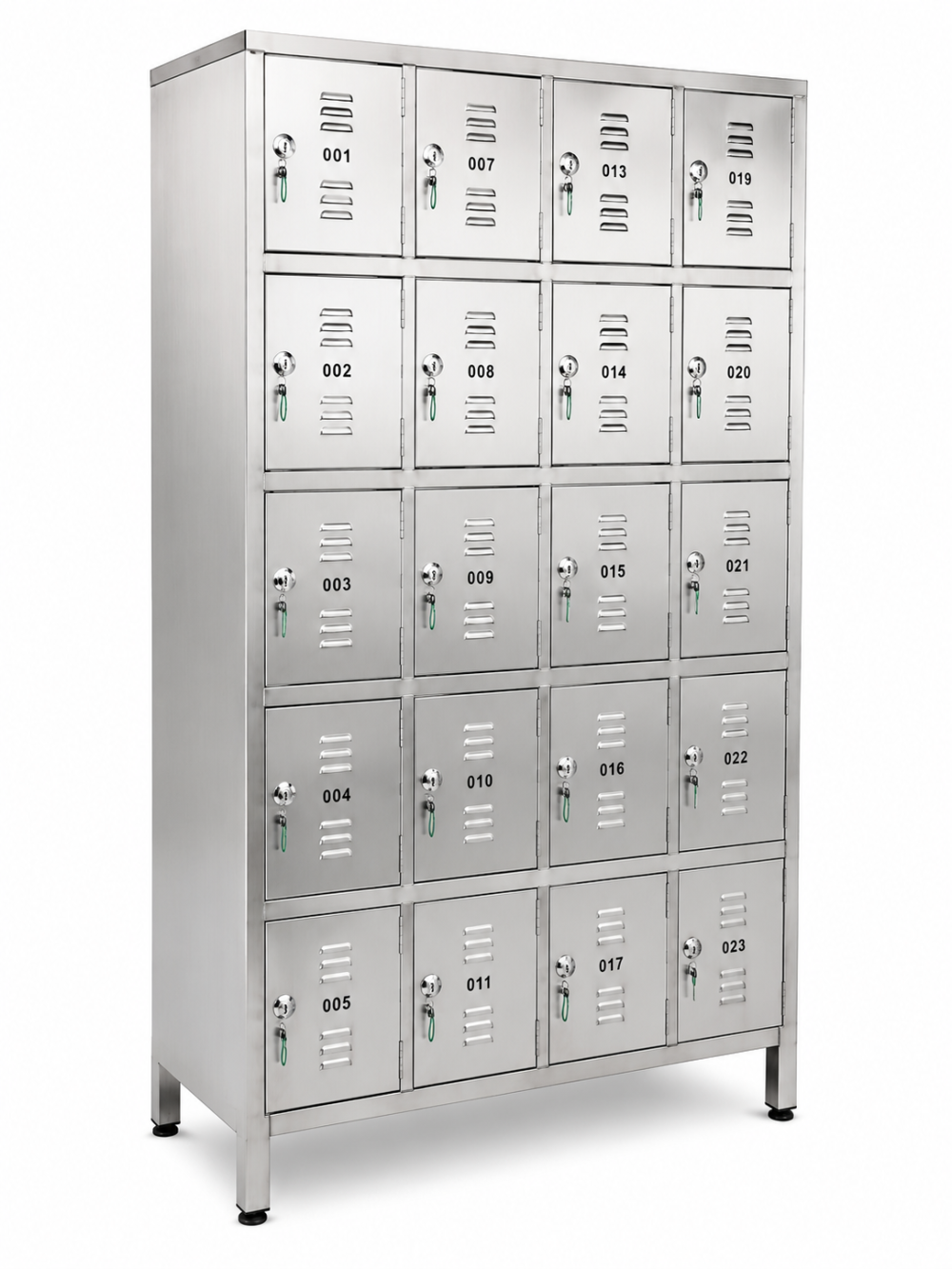 Locker with tag number