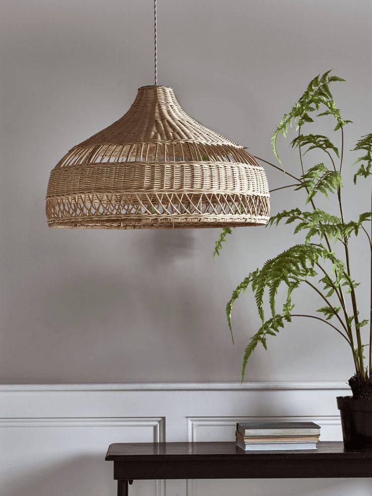HAN 099 -  RATTAN CEILING LAMP