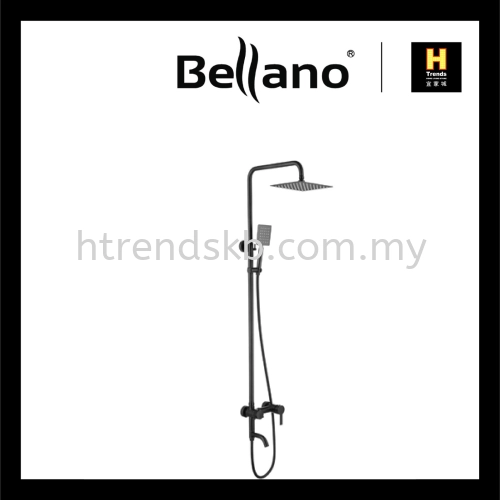 Bellano 3Way Exposed Mixer (Square-Black) BLN-5132S-BK