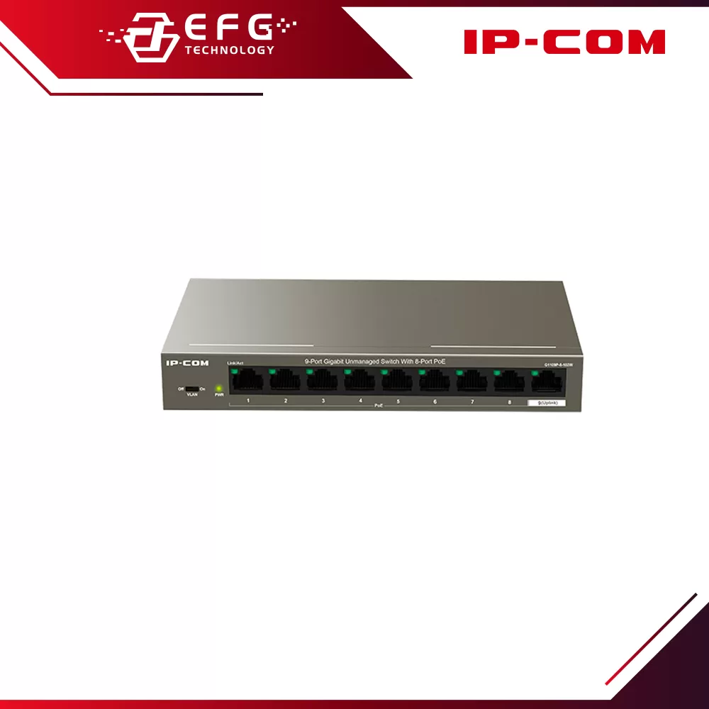 G1109P-8-102W 8-Port Gigabit Unmanaged PoE Switch