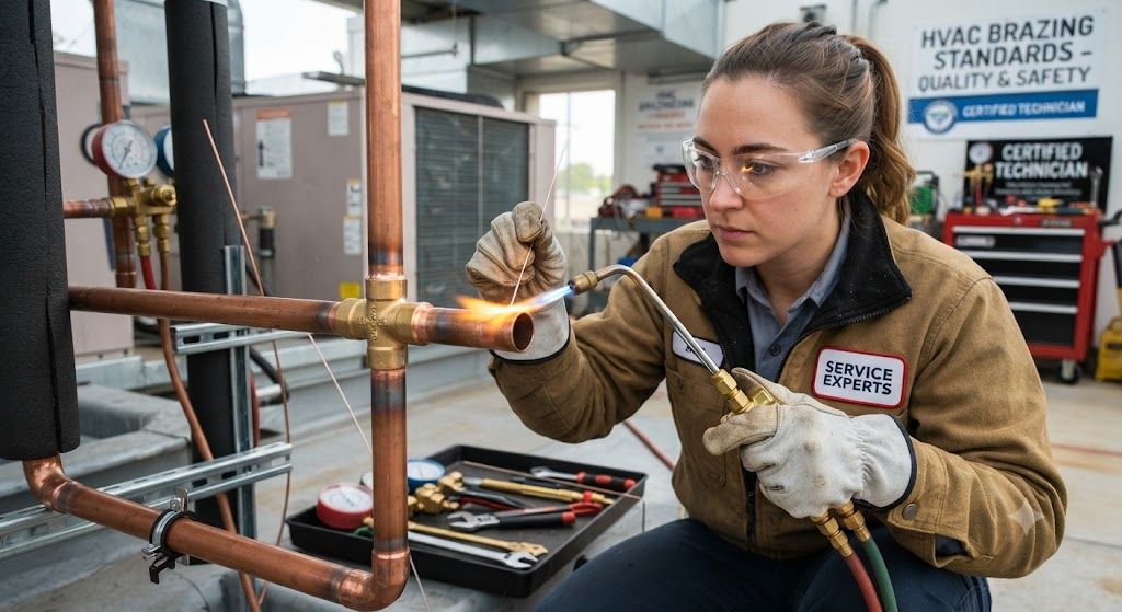HVAC copper piping brazing performance standards