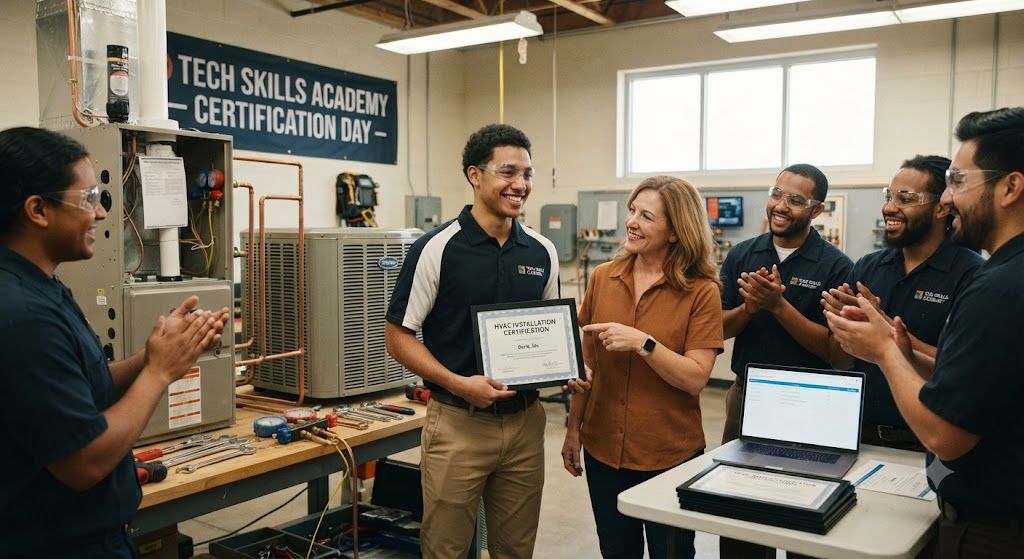 HVAC installation technician certification
