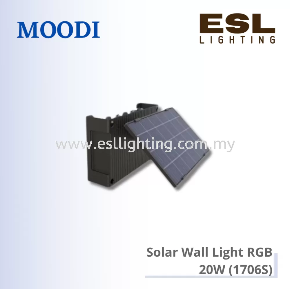 MOODI Solar Wall Light RGB 20W - 1706S