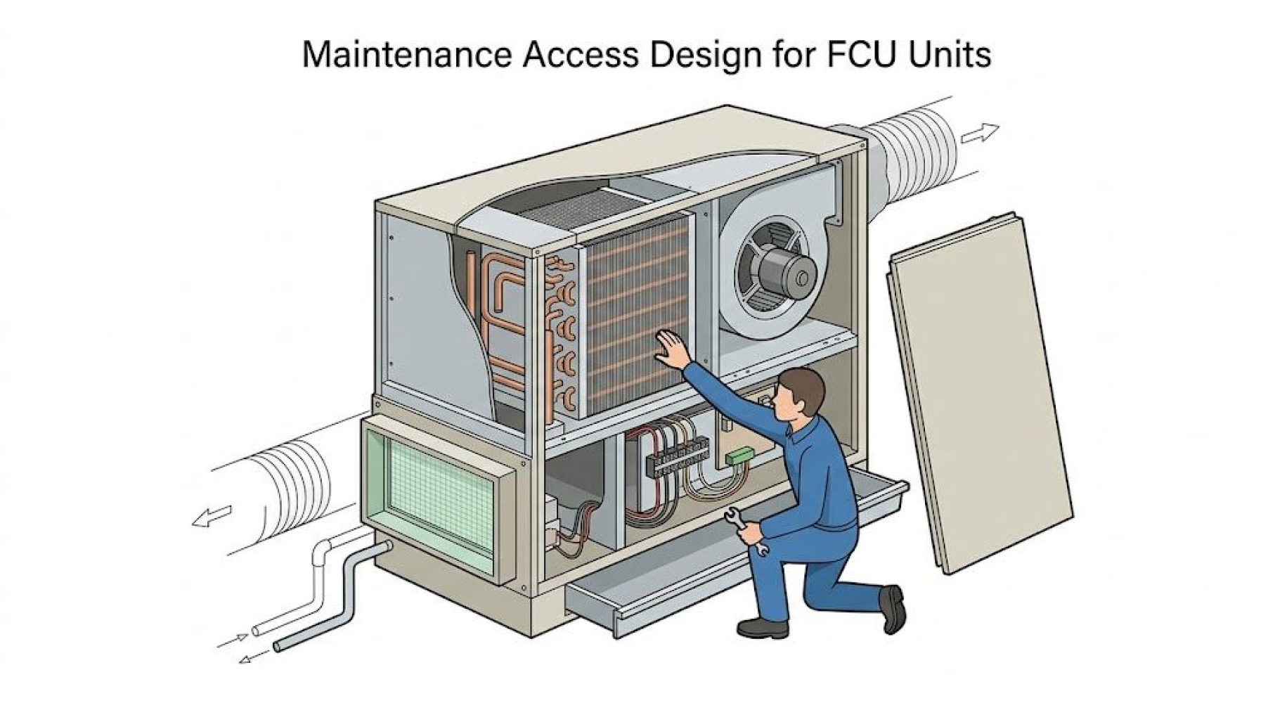 Maintenance Access Design for FCU Units