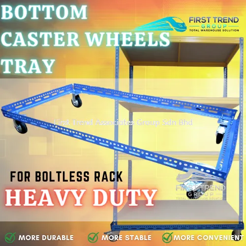 Bottom Caster Wheels Tray for Boltless Rack / Boltless Rack Wheels Tray