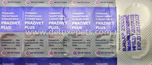 Prazivet Plus Dog PUPPY – 1 Tablet, DEWORM, GENUINE, ORIGINAL, AUTHENTIC, TRUSTED PRODUCT BY PET PHARMACIST, tapeworms, roundworms, hookworms and whipworms