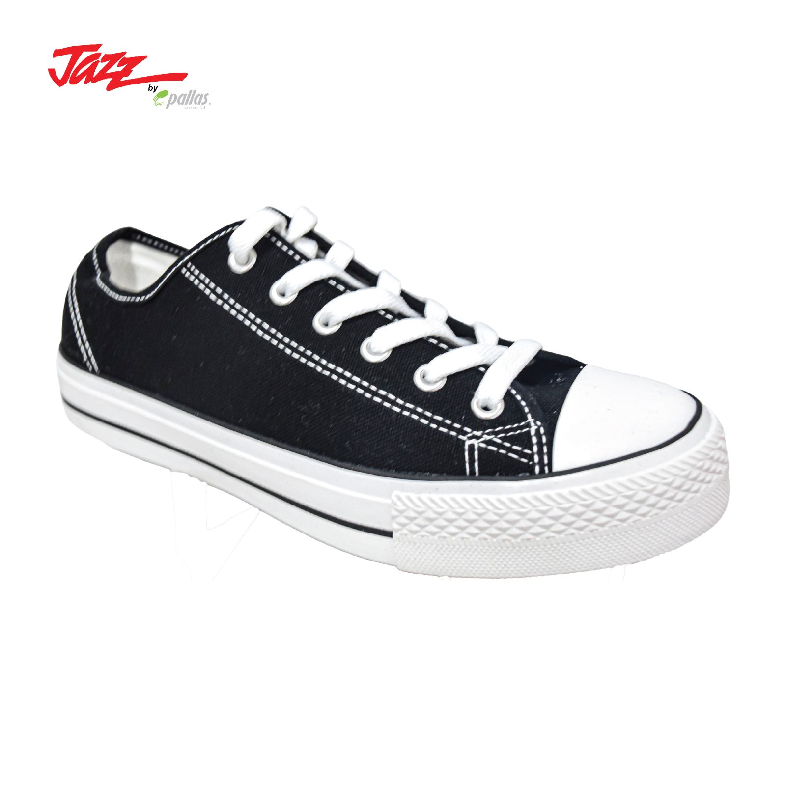 KIDS LACE UP BLACK SCHOOL SHOE (402-0333-BK)(ML.X)