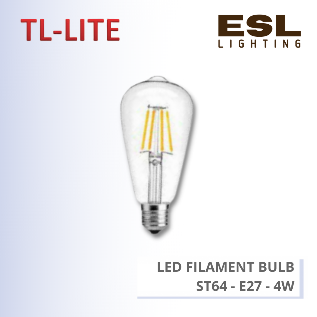 TL-LITE BULB - LED FILAMENT BULB - ST64 - E27 - 4W