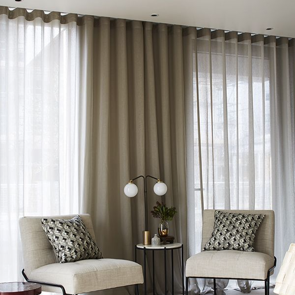 Minimalist Ripple Fold Curtains in Setia Alam
