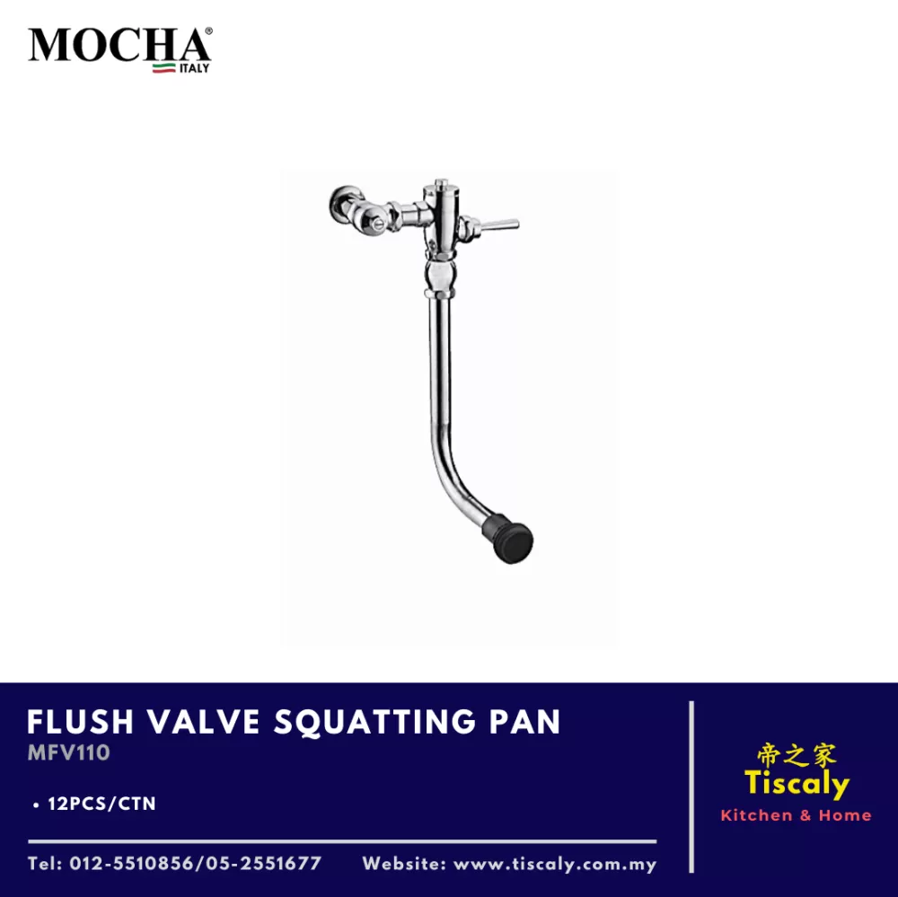 MOCHA FLUSH VALVE SQUATTING PAN MFV11O