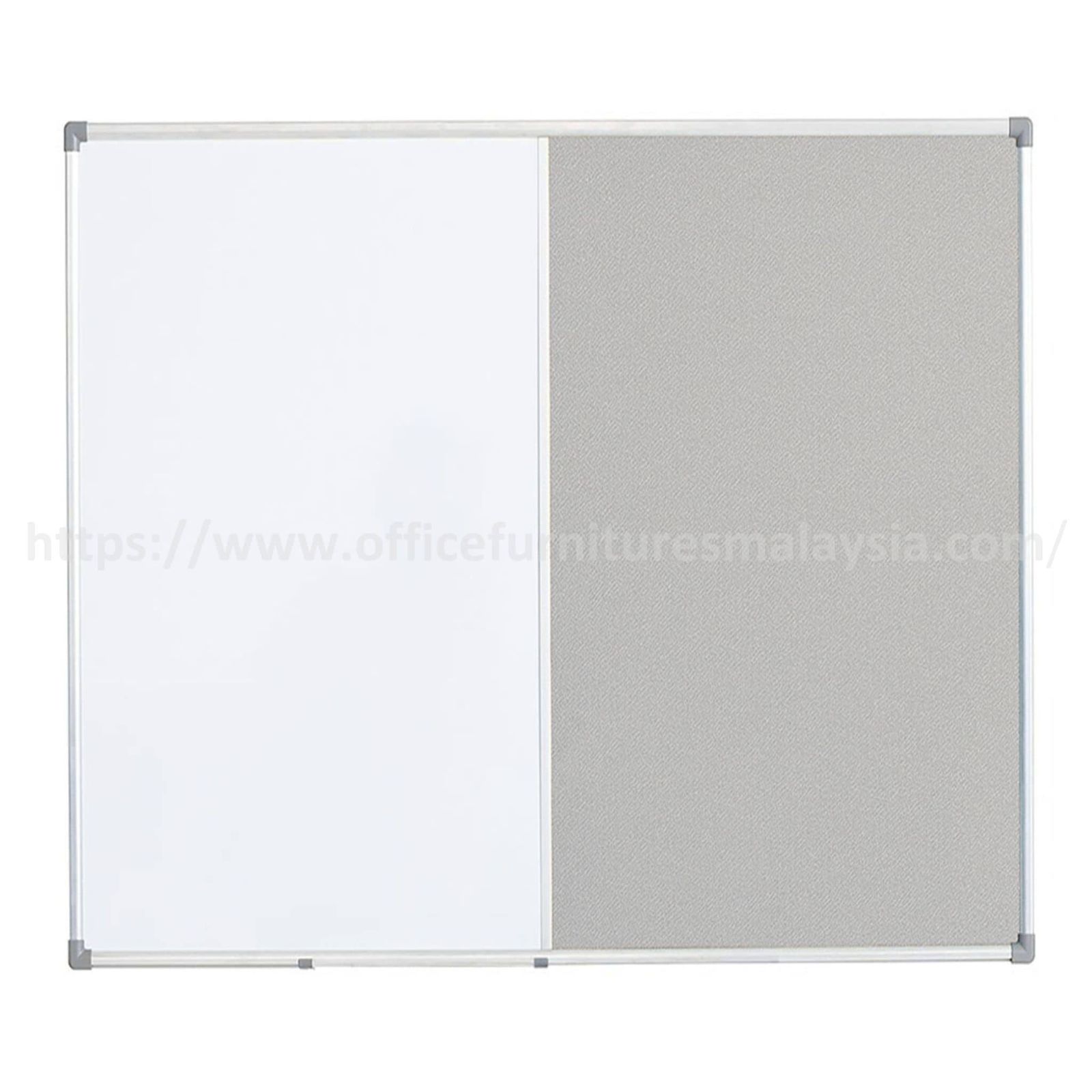 3 ft x 4 ft Aluminium Dual Fabric – White Board OFMDUT34