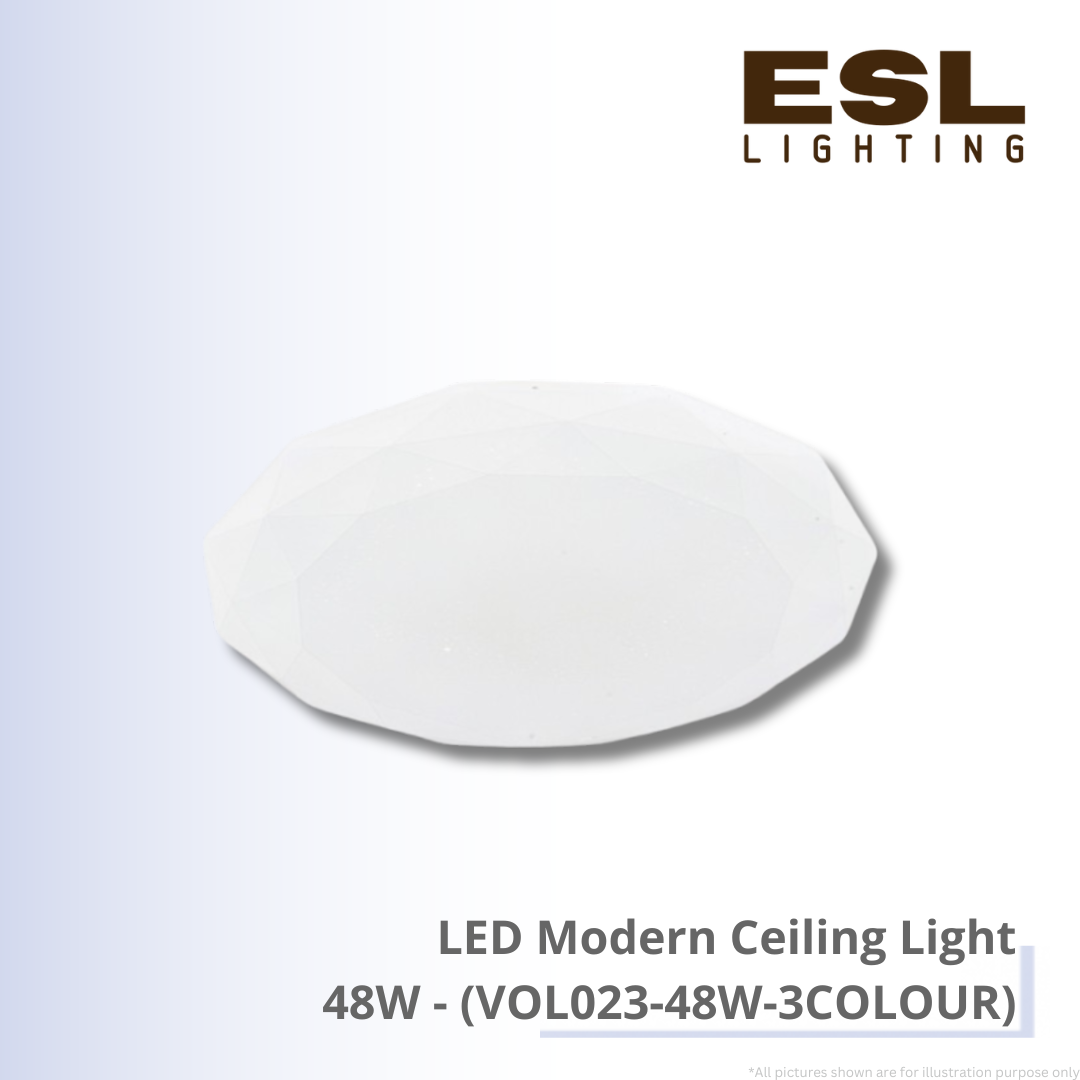 LED Modern Ceiling Light 48W - VOL023-48W-3COLOUR