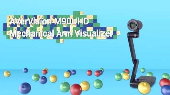 AverVision Visualizers M90UHD Mechanical Arm Visualizer * 13 megapixel sensor, Max. 4K resolution, 1080P @ 60fps * 322x total zoom (14x AVerZoom*23x Digital Zoom), A3 landscape (420mm x 315mm) * HDMI IN/OUT, VGA IN/OUT, Mini USB 2.0, USB 2.0, Built-in MIC, 2.2kg
