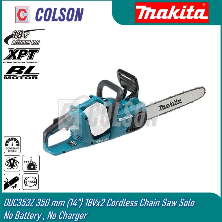 MAKITA DUC353Z 350 mm (14") 18Vx2 Cordless Chain Saw Solo