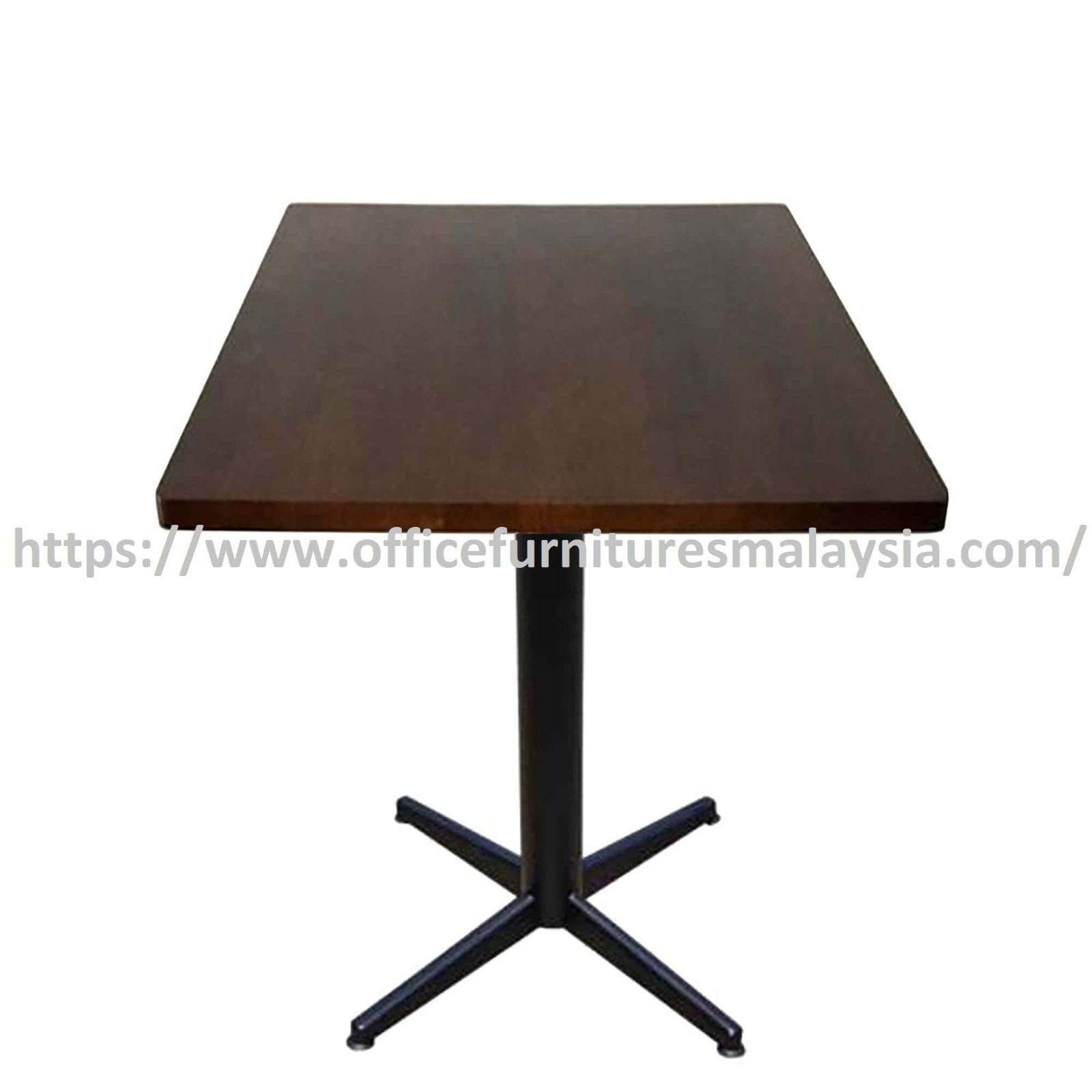 2 ft Low Rubber-Wood Square Table Mild Steel Leg OFSM21R6060LS