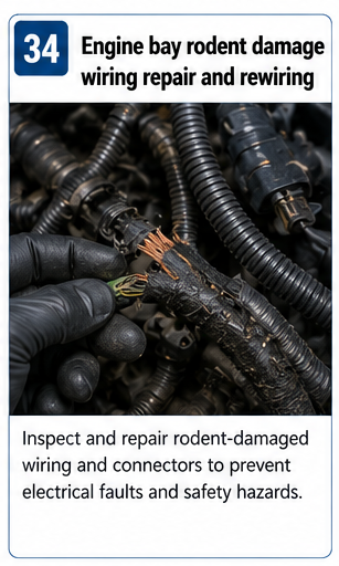 Engine Bay Rodent Damage Wiring Repair And Rewiring