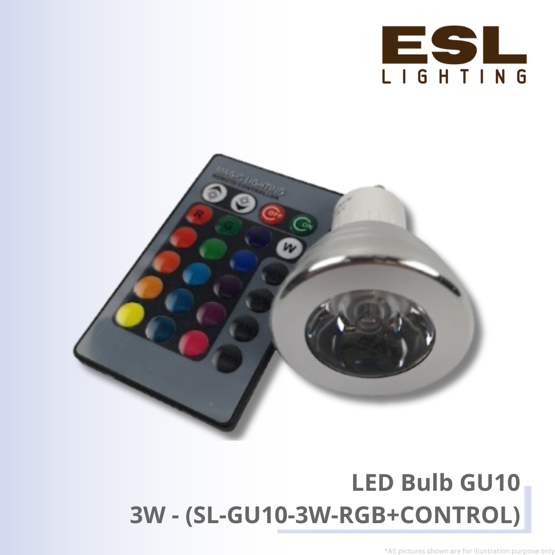 LED Bulb GU10 3W - SL-GU10-3W-RGB-CONTROL